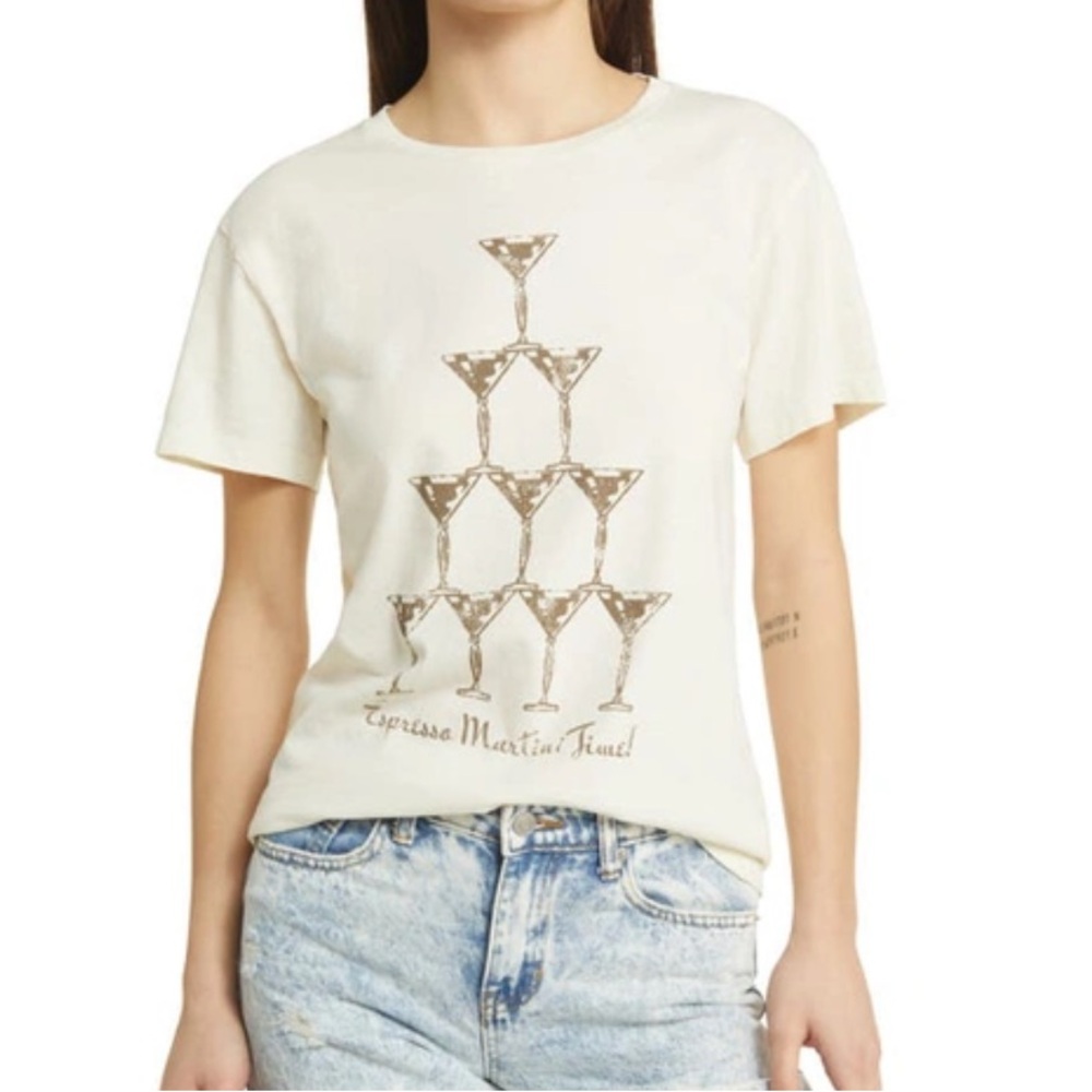 Golden Hour Cream Graphic tee Espresso Martini Time - Large Nordstrom sold out!